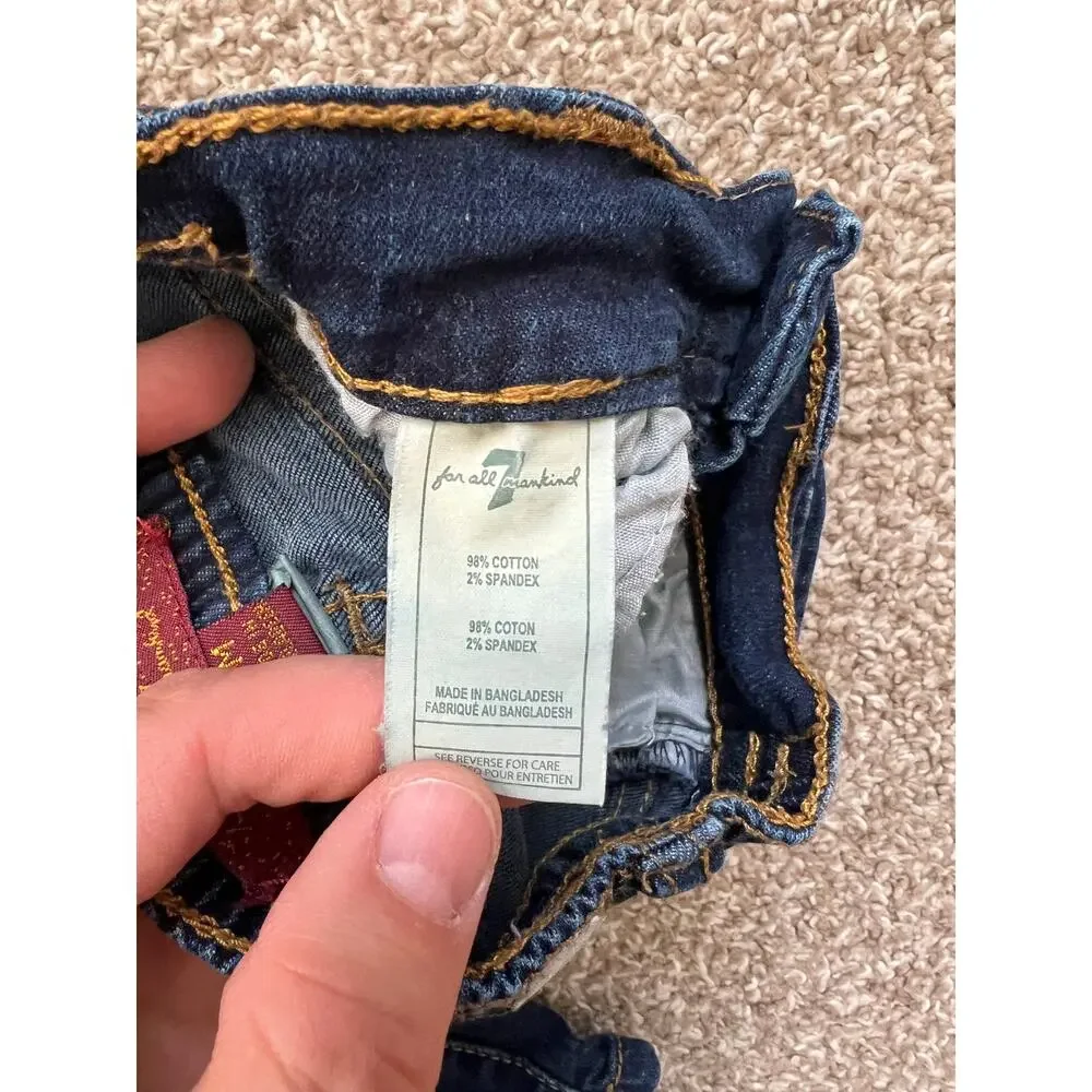 7 For All‎ Mankind Toddler Skinny Jeans Dark Wash Denim 18M
